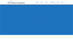 Desktop Screenshot of caillouxfoundation.org