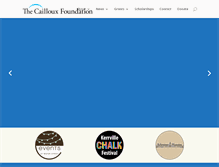 Tablet Screenshot of caillouxfoundation.org
